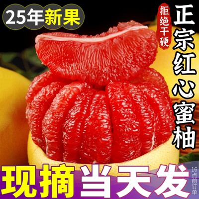 20斤正宗红心蜜柚礼盒新鲜水果当季5斤现摘葡萄三红琯溪文旦甜柚