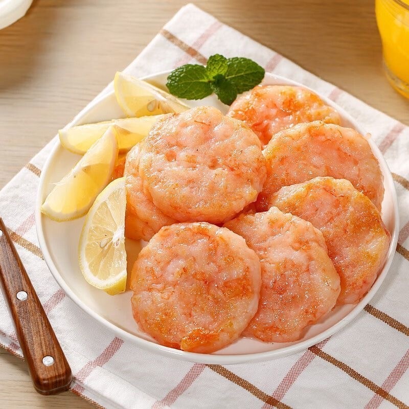 果蔬鲜虾饼儿童早餐虾饼午餐半成品空气炸锅优质蛋白虾仁