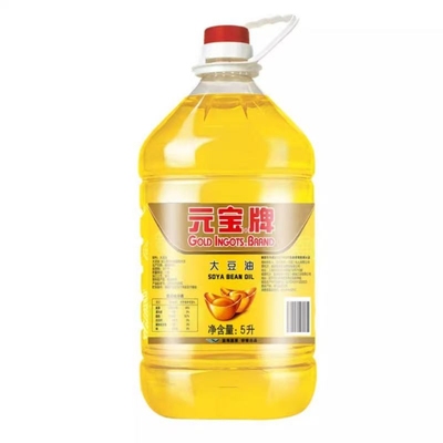 元宝一级大豆油5L/桶食用大豆油家用炒菜烹饪煎炸豆油