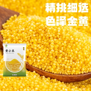 山西黄小米新鲜杂粮沁州米油小米脂低脂粗粮易防潮黄米年货节真空