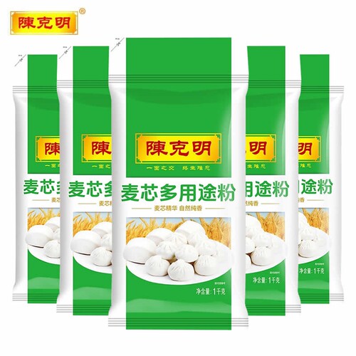 陈克明面粉麦芯多用途粉1kg*5包