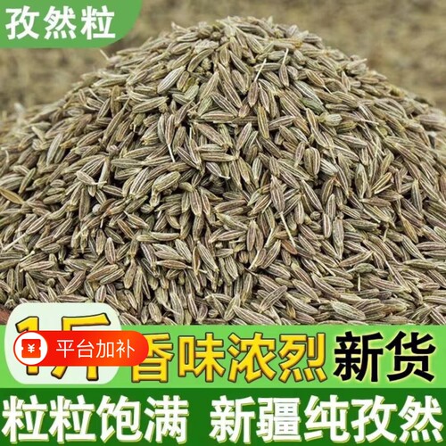 孜然粒2026年新疆孜然粉烧烤调料撒料腌肉料蘸料包邮商用批发家用