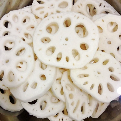 新鲜脆莲藕片凉拌菜火锅商用袋装