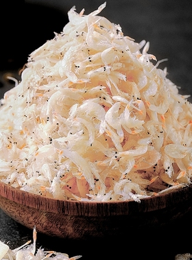 淡干虾皮无盐淡干新鲜虾皮虾米天然海米干货宝宝辅食海味虾类