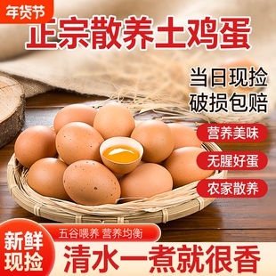 土鸡蛋40g农家散养天然智选健康美味早餐新选择农庄直供新鲜鸡蛋