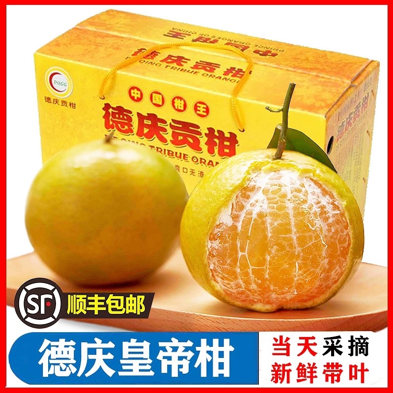 顺丰正宗德庆皇帝柑10斤贡柑精选大果橘桔子广东新鲜水果媛爱柑沃