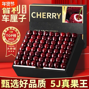智利车厘子当季孕妇新鲜水果包邮5斤5JD原箱桑提娜进口樱桃礼盒装