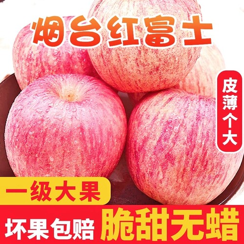 烟台红富士苹果9斤应当季新鲜