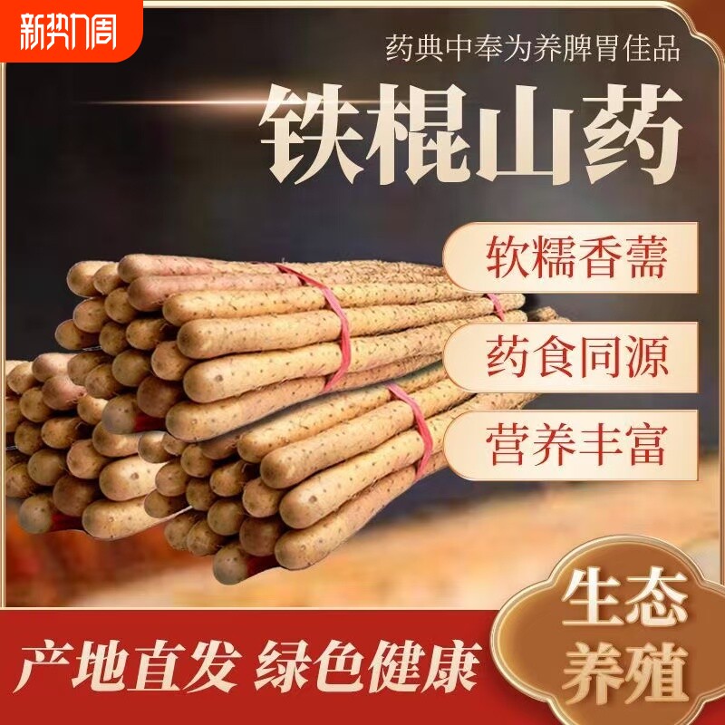 正宗铁棍山药小白嘴山药新鲜现挖麻山药精选5斤老少皆宜宝宝辅食