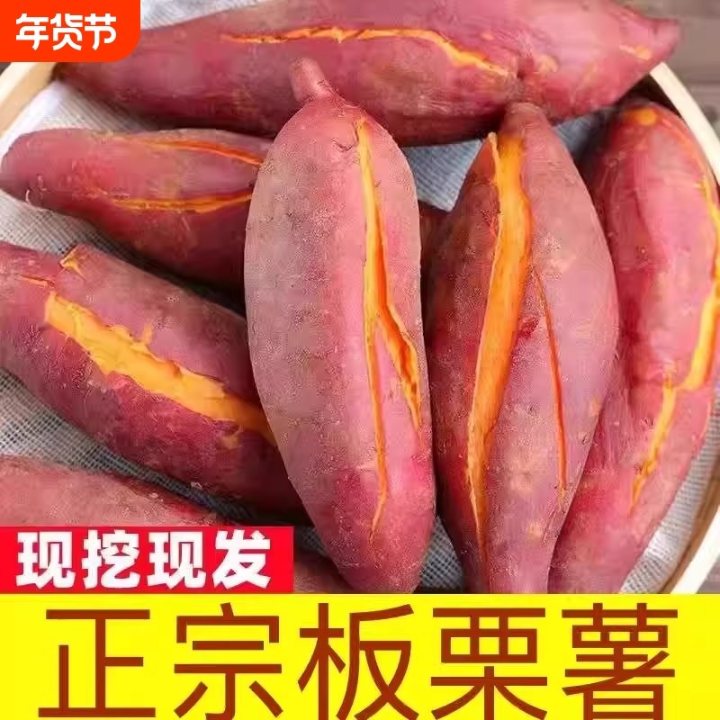 正宗沙地糖心蜜薯9斤红薯现挖新鲜农家番薯粉糯地瓜现发黄心板栗