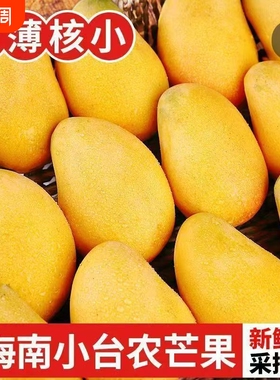 海南小台农芒果新鲜小台芒应当季热带水果现摘现发特产整箱发货