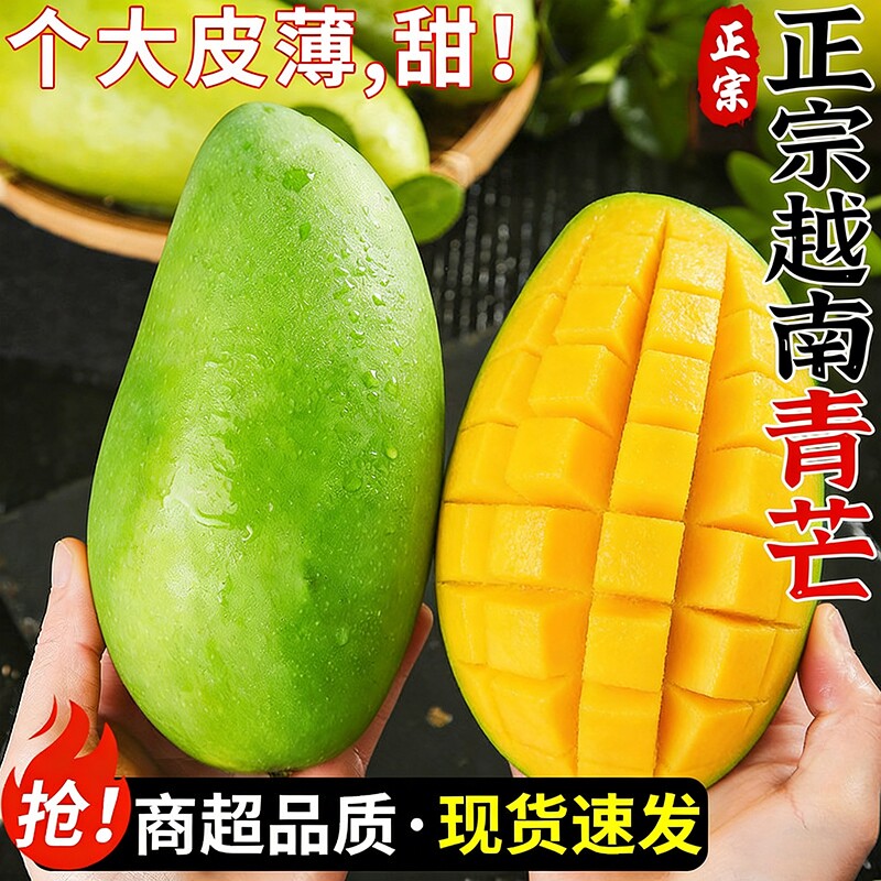 大青芒正宗越南新鲜10包邮芒果应季整箱当季特大忙亡果金煌水仙斤