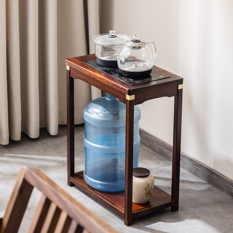 实木小茶桌茶台桌子沙发边几侧边柜茶水柜煮茶家用现代简约小茶几
