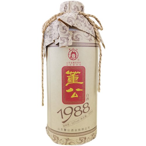 董公酒52度1988经典浓香型白酒500ml纯粮食老牌子山东名酒