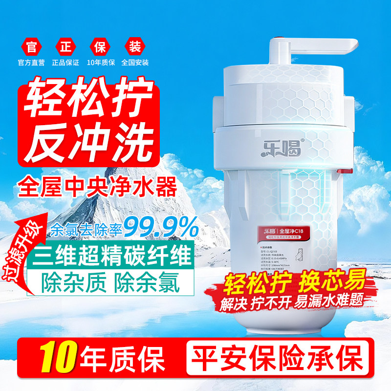 中央净水器家用自来水前置过滤器全屋净水机大白瓶除余氯通用滤芯