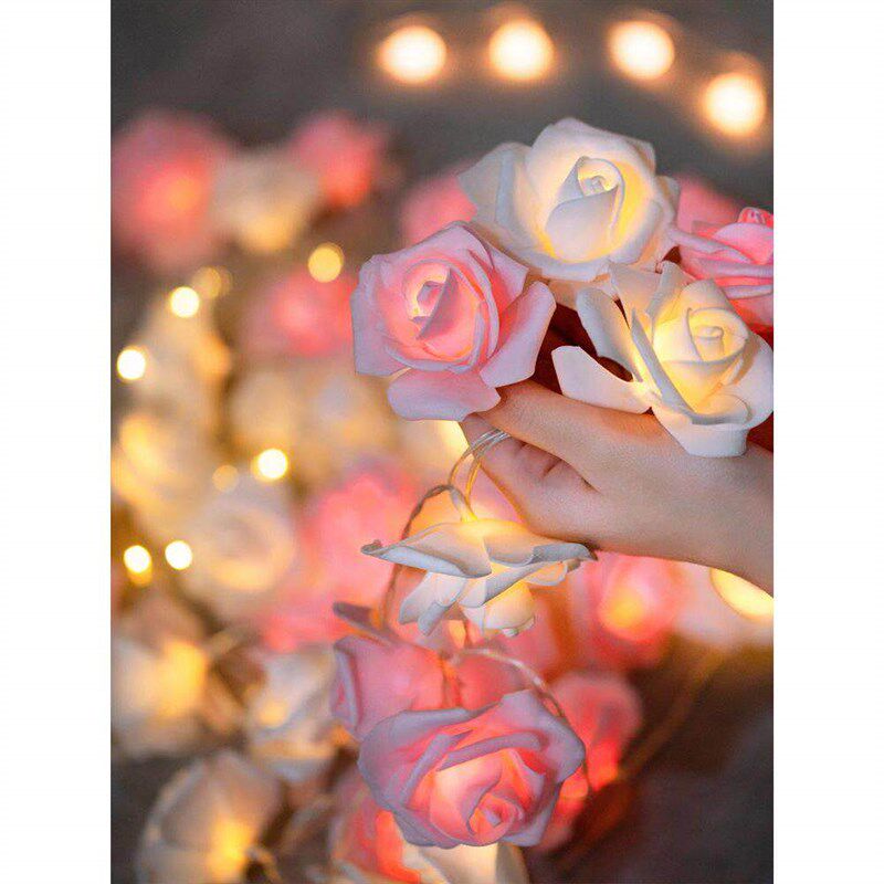 速发浪漫玫瑰花彩灯串灯后备箱求婚惊喜场景生日布置网红房间卧室