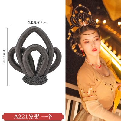 速发古装汉服假发唐风发包敦煌飞天发髻全发丝可变形仙嫦娥新款小