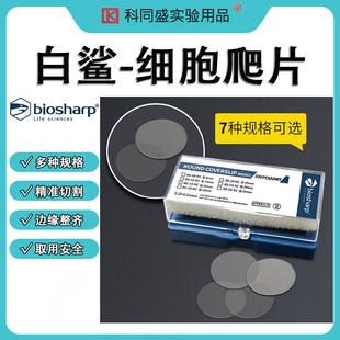 Biosharp 白鲨 细胞爬片高硼硅玻璃玻片贴壁培养TC圆形无菌无酶无热源