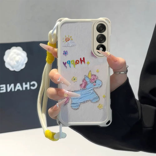 适用一加ACE5至尊版手机壳ACE3Pro油画独角兽Ace2V女新款OnePlus个性创意13T全包防摔12四角挂绳壳11网红爆款