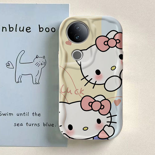 KT猫适用vivoS20手机壳S30新款S19Pro少女心S18e可爱卡通S17高级感小众S16带手炼s15全包防摔s12硅胶s10软壳