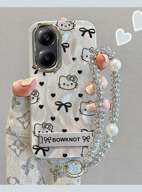 适用红米Turbo4手机壳turbo3蝴蝶结KT猫radmi小米note14高级感13Pro+新女款12/11全包防摔note10带手炼镜头膜