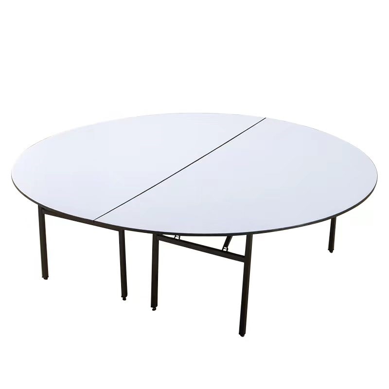 酒店大圆桌宴会餐厅桌折叠家用10人15人20人转盘婚庆酒席饭店餐桌