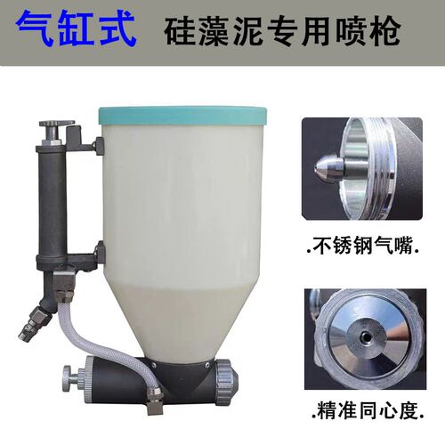 水包水水包砂多功能喷枪可喷多彩漆喷壶按气缸控制式外墙喷涂工具