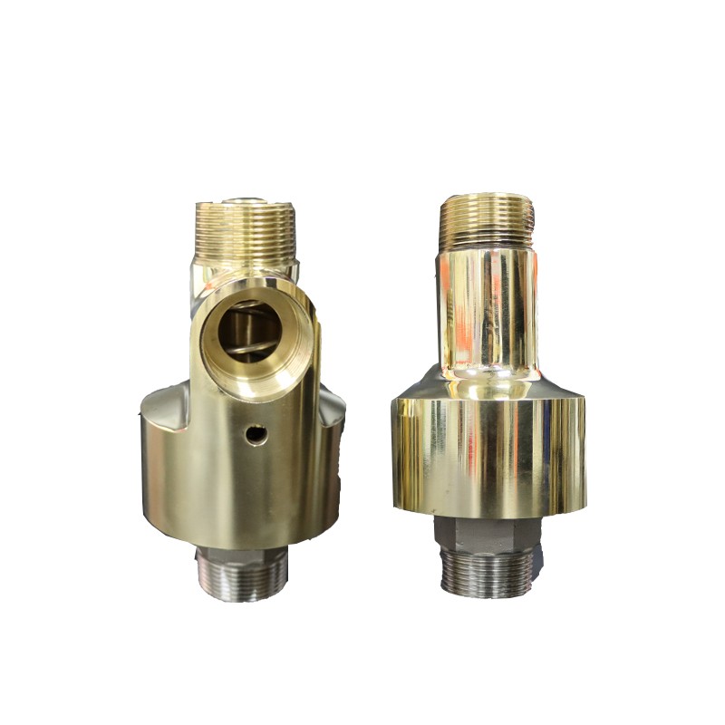 H型旋转接头单双向通冷却水铜外螺纹接头HD型HS型360度水管接头