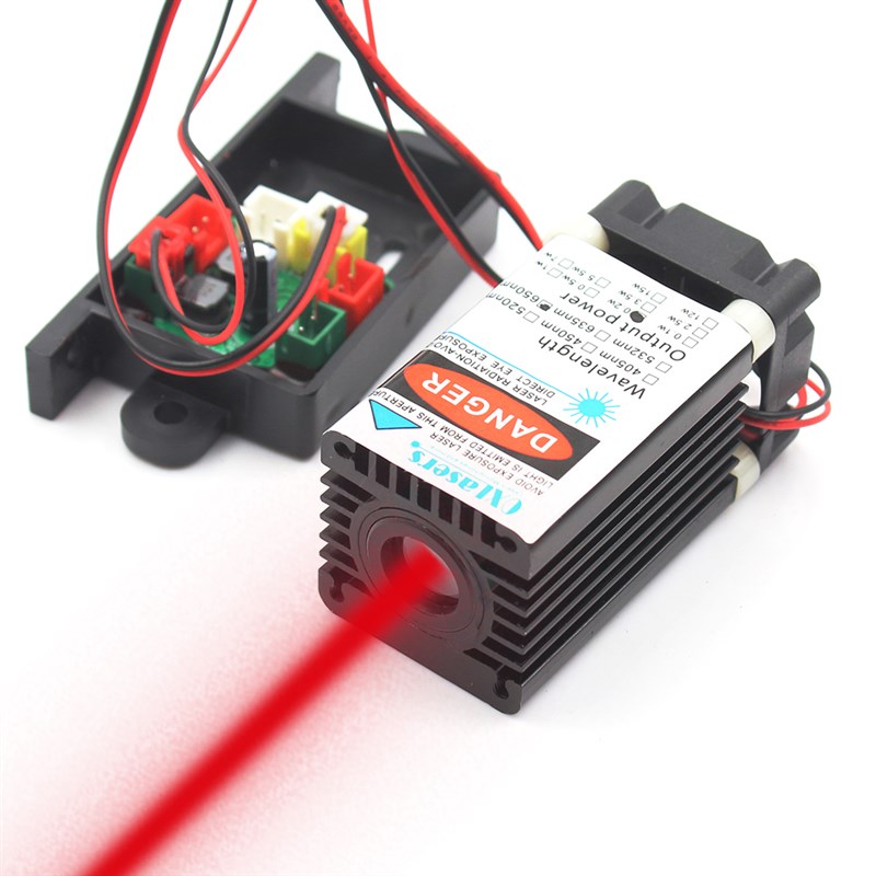 oxlasers 200mW 650nm红光激光器粗光TTL红激光模组细光激光灯12V