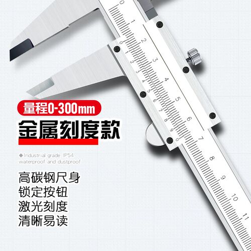 龙硕工业级游标卡尺高精度数显油标不锈钢家用量具小型深度千分尺