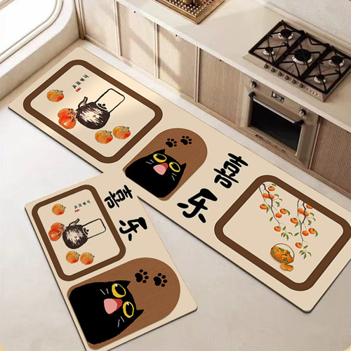 防滑防油耐脏吸水吸油好打理