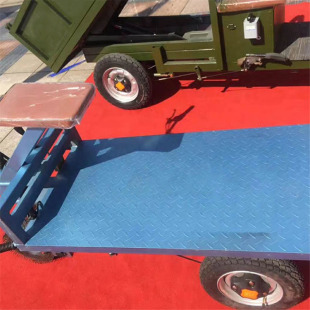 电动平板车 农用两轮运输车 建筑工地搬运拉砖车