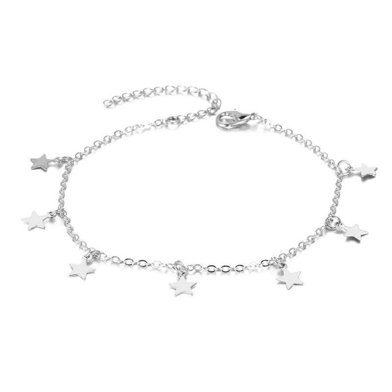Vienkim Star Pendant Anklet Foot Chain Summer Yoga Beach