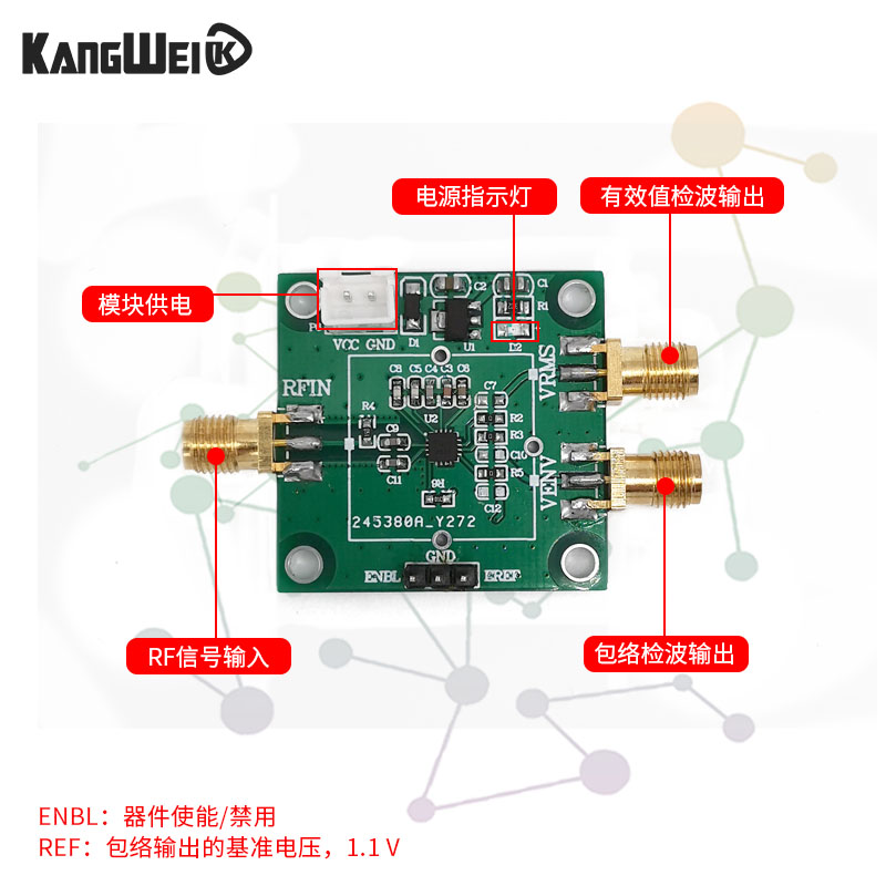 ADL5511射频包络检波器TRuPwRRMS检波器脉冲检波测量模块Y6GHz带