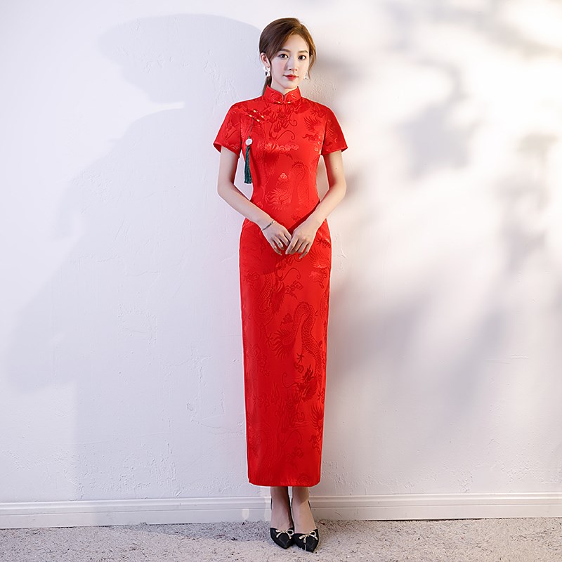 好货礼仪旗袍2025新款迎宾服装女颁奖礼仪服长袖外嫁女回娘家中国