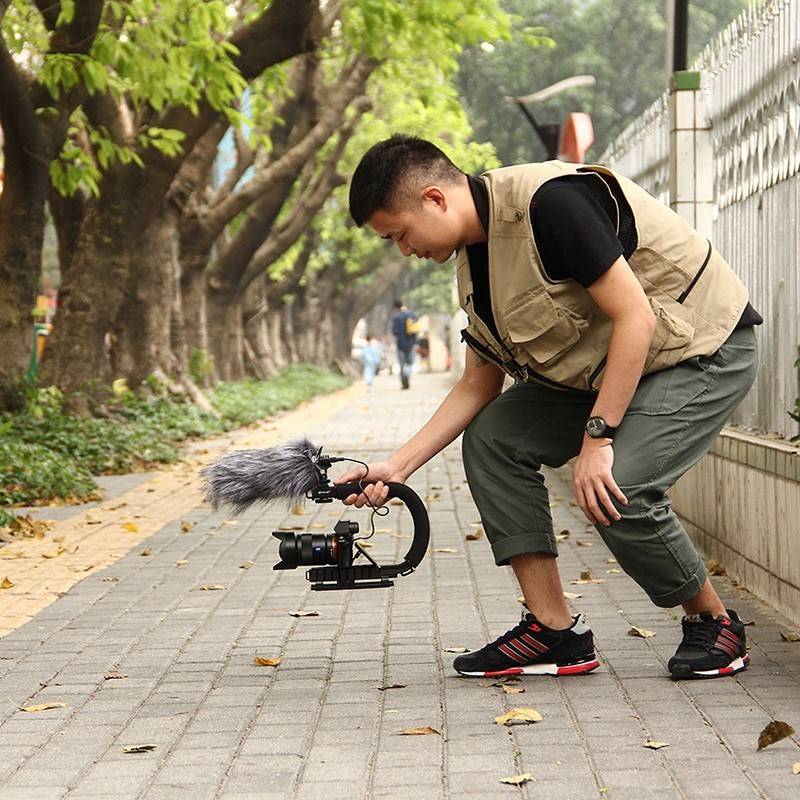 好货手持防抖微单眼相机相机稳定器单眼手提多功能U型提手DV手机