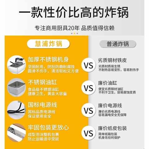 极速享新惠油炸锅商用摆摊炸鸡炸串设备全套燃煤气油条薯条机电炸