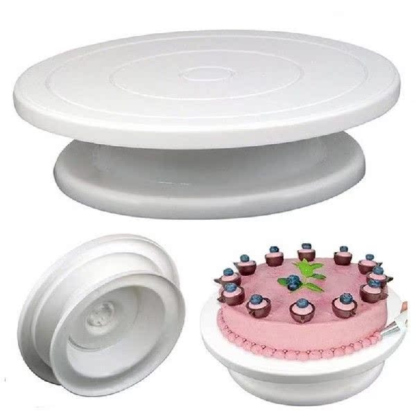 DIY Cake Turntable Baking Silicone Mold  Plate Rotating
