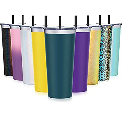 极速Travel Tumbler with Splash Proof Lid, Aikico 22oz Vacuu