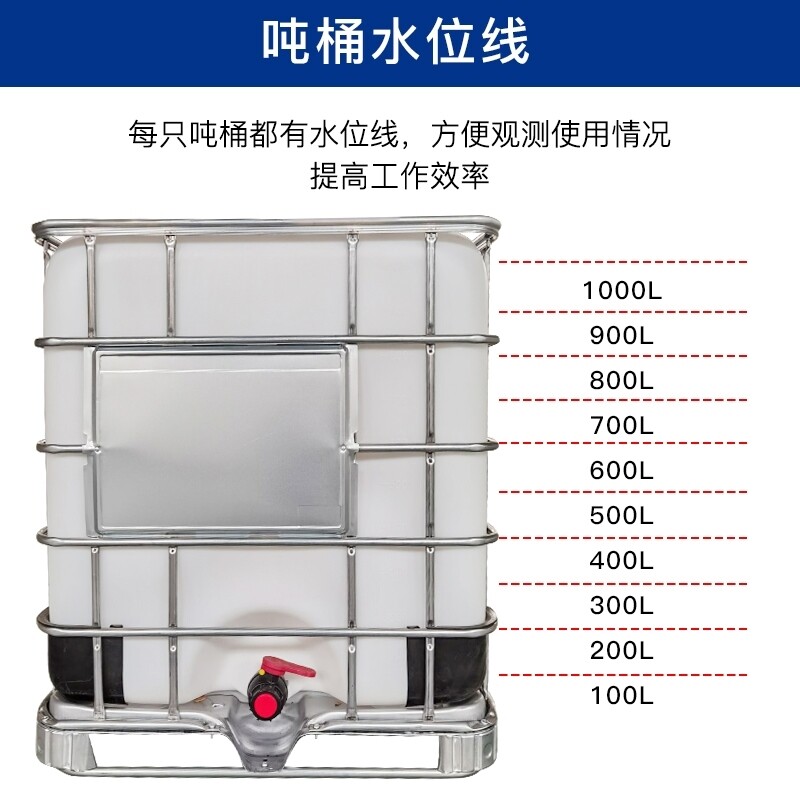 好货塑料桶加厚集装桶1000升LIBC罐水箱吨桶大号全新柴油桶化工储