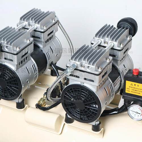 极速尚航750W*2-50L静音型空气压缩机 大功率2缸可携式气泵空压机
