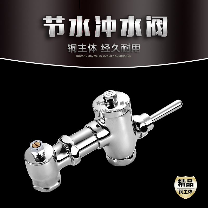 好货。厂家直销 全铜卧便式手扳式大便冲洗阀 蹲器厕所延时冲水阀
