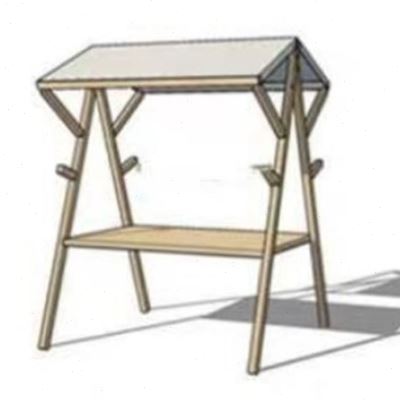 花车活动市集布艺售货车小吃夜市摺叠棚架木制展示架商场集市摊位