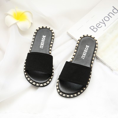 儿童在外面穿的拖鞋19韩版儿童拖鞋一字拖时尚女童拖鞋外穿中大