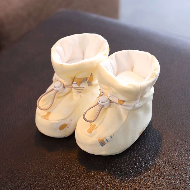 新生婴儿鞋春秋季软底袜子男女宝宝防护0-6-12个月步前鞋防掉布鞋