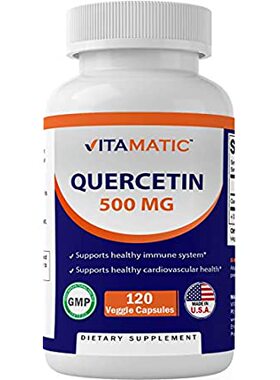 极速Vitamatic Quercetin 500 mg, 120 Vegetarian Capsules (No