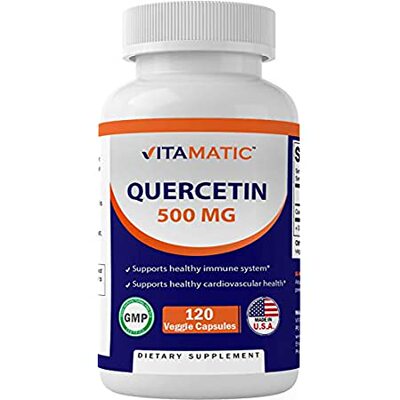 极速Vitamatic Quercetin 500 mg, 120 Vegetarian Capsules (No