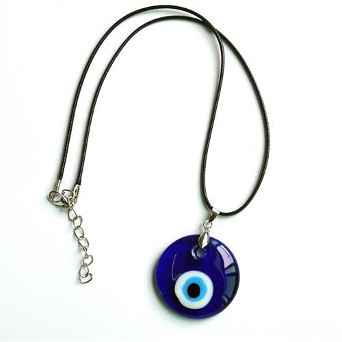 Antique 25MM 30MM 35MM Deep Sea Blue Evil Eye Pendant Neckla