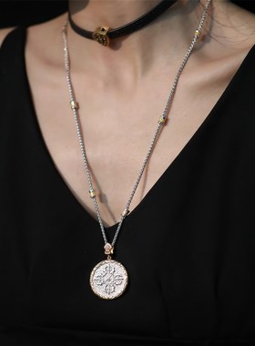 9.29宝家高定S925银九宫ba挂十二生肖圆牌吊坠女国潮国风小众设计