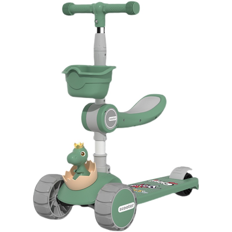 滑板车儿童1一3一6一12岁宝宝滑滑车小孩溜溜车男女童踏板车可坐